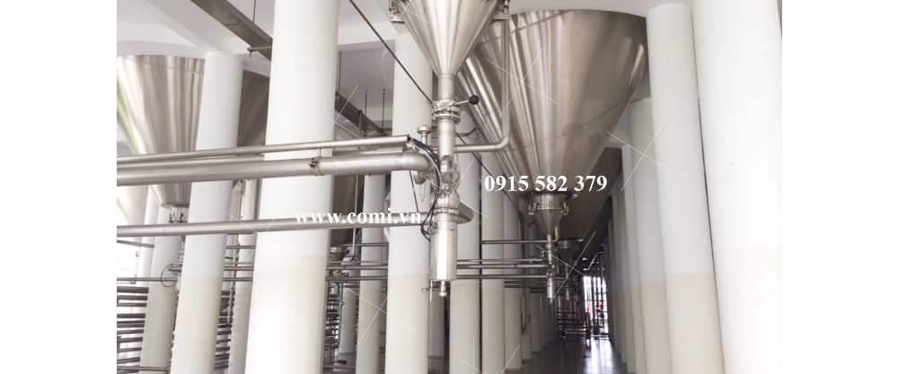 Bia Sài Gòn Sóc Trăng- Lắp đặt tank lên men