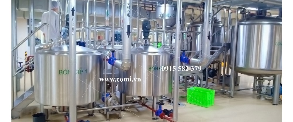 Uniben HY- Thi công hệ thống nấu Soup bí ngô