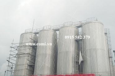 Sai Gon Mien Tay Beer - Installation of fermentation tanks